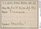 Etiketten zu Diamant (NHMW-MIN-Aa6576)